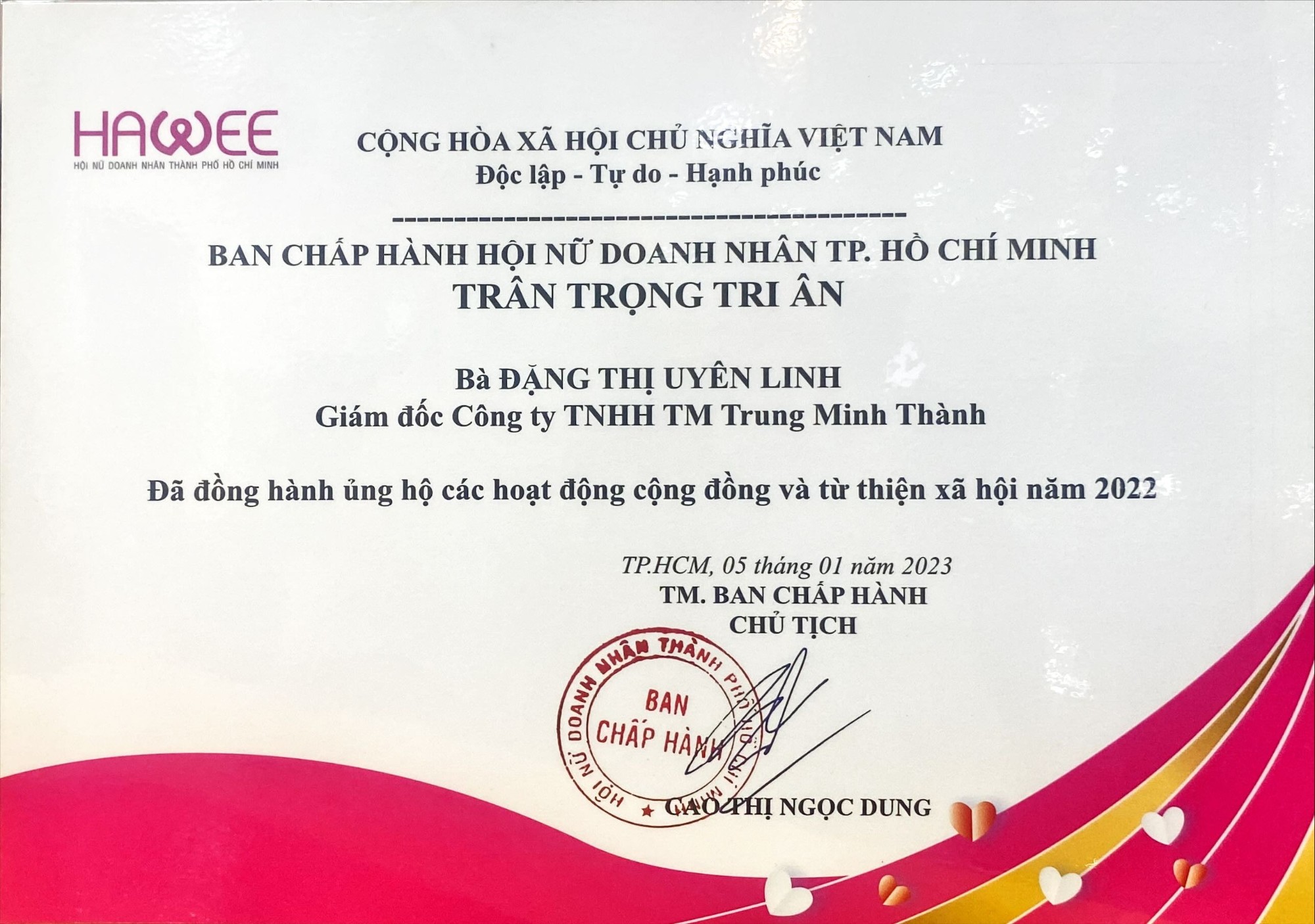 Phát triển bền vững cùng Công ty Trung Minh Thành