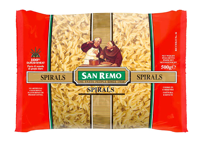  Nui Spirals Hiệu San Remo (500G X 12) No. 16 