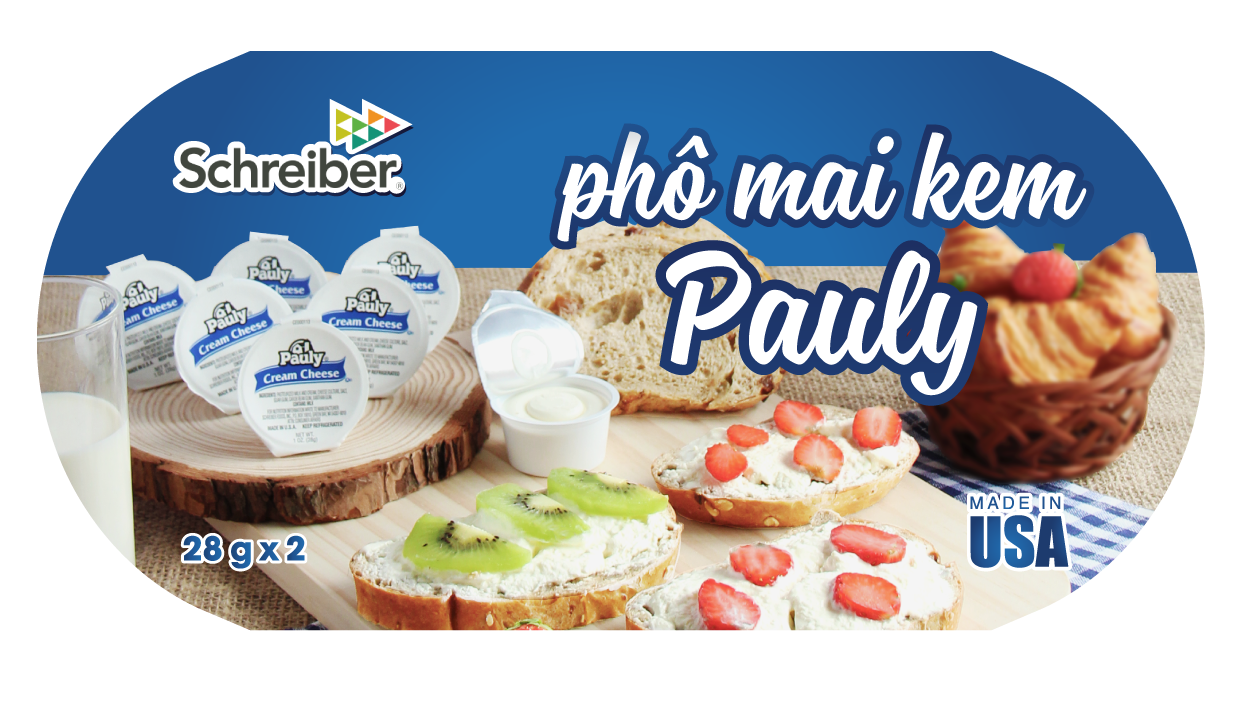 Phô Mai Kem Hủ Pauly 56g (28g x 2)