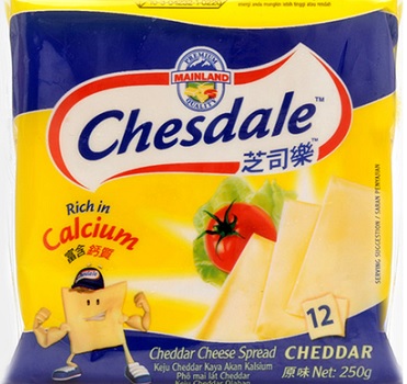 Chesdale Cheddar Cheese spread 24 x 250 g
