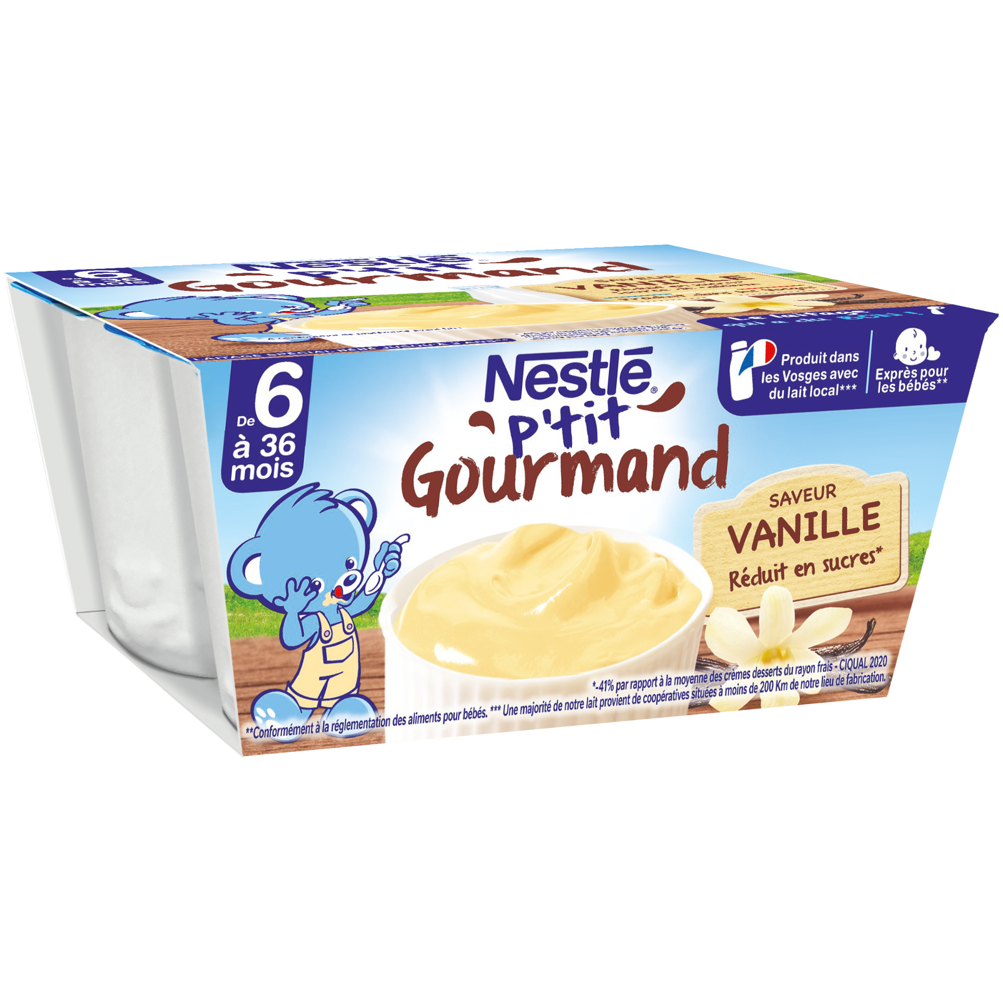 Váng Sữa Nestlé P'tit Gourmand Vị Vani 400g