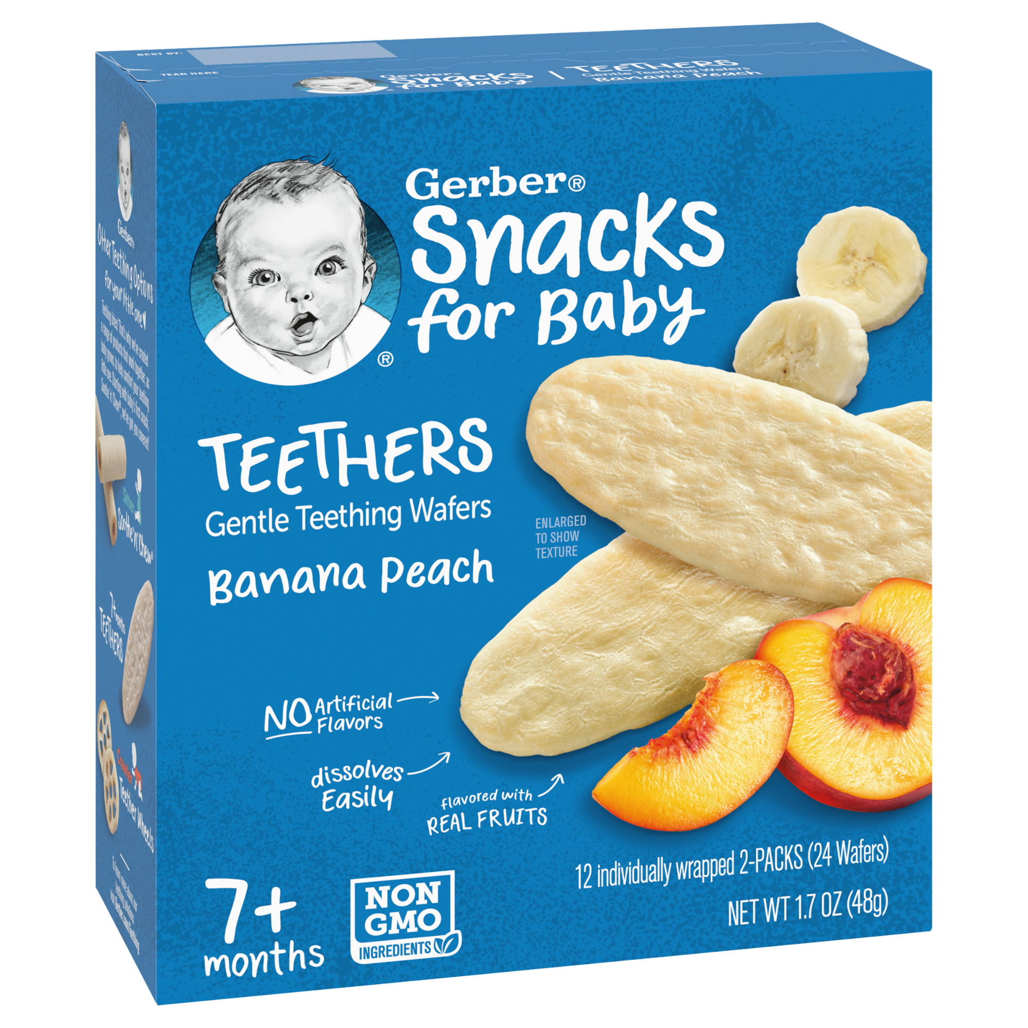 Bánh gạo Gerber vị Chuối Đào 48g