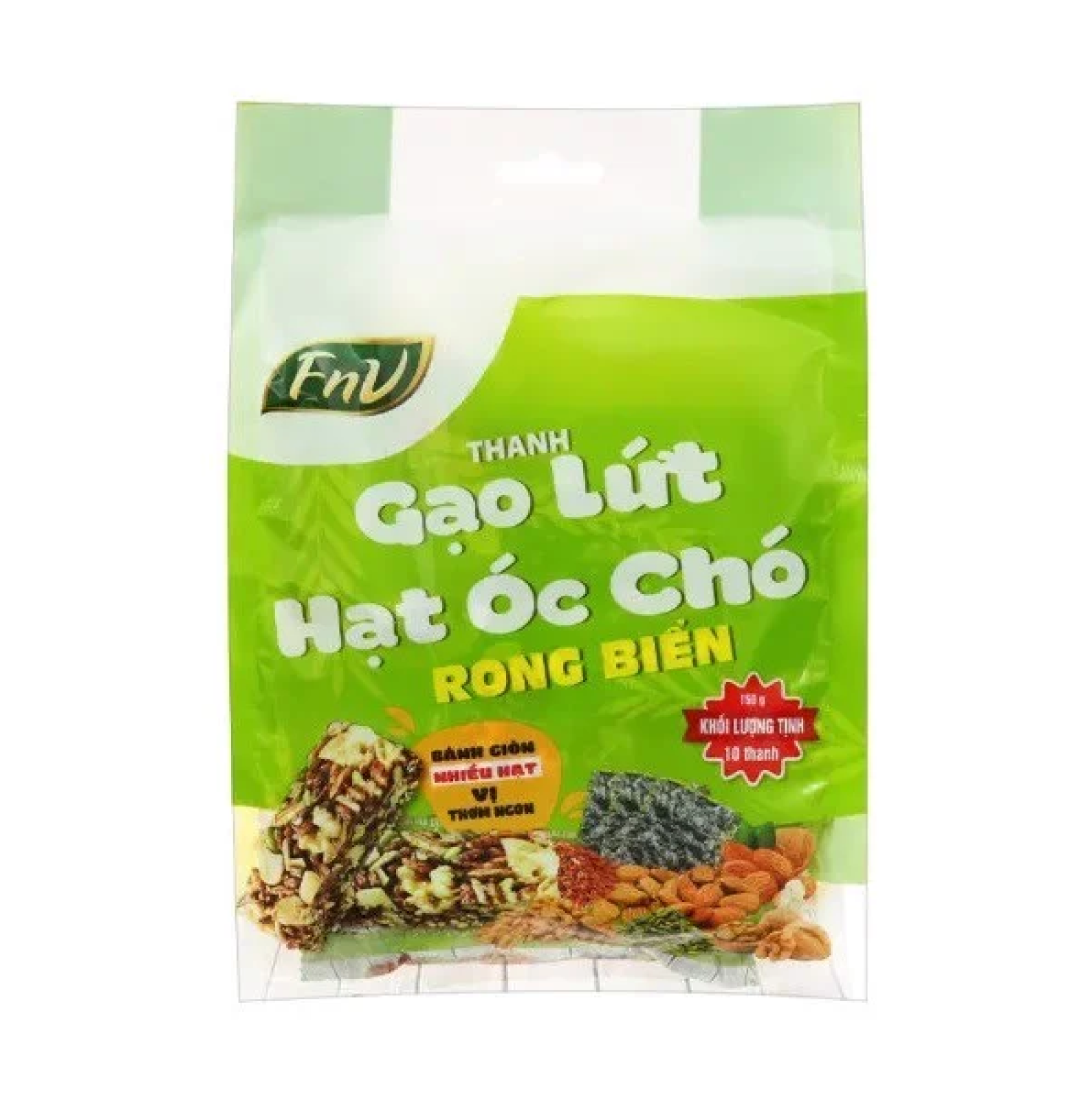 Thanh Gạo Lứt Hạt Óc Chó Rong Biển 150g/Gói