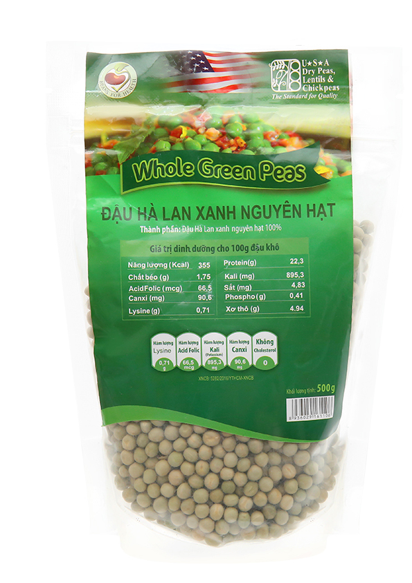 Đậu Hà Lan khô nguyên hạt 500g