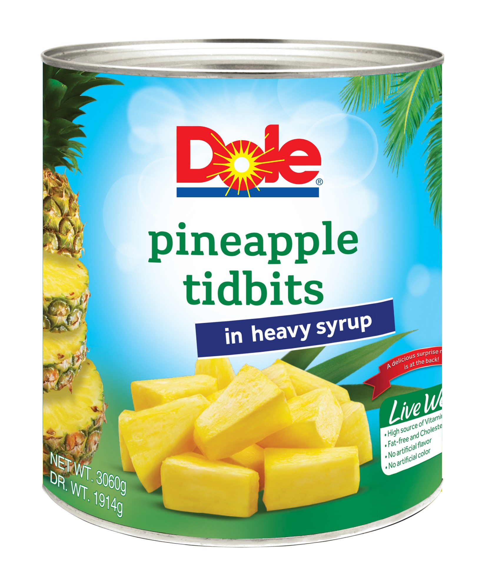 Dứa tươi miếng nhỏ 3060 g x 6