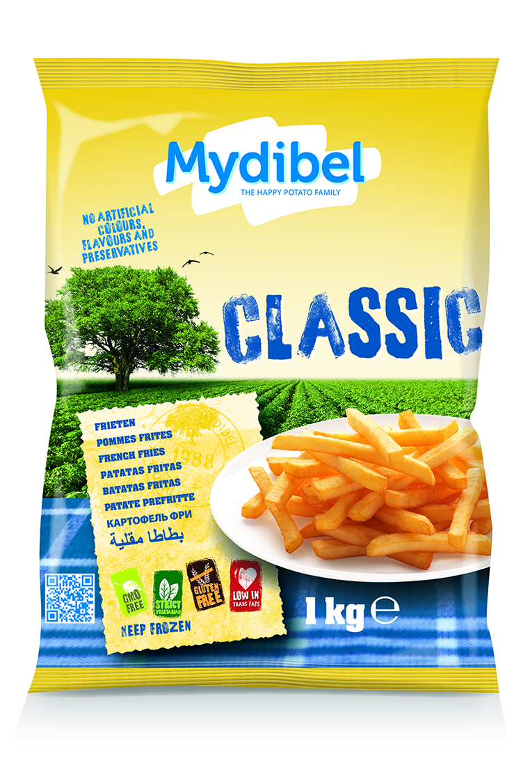  Khoai Tây Đông Lạnh Cắt Thẳng 9/9 Hiệu Mydibel 1Kg 