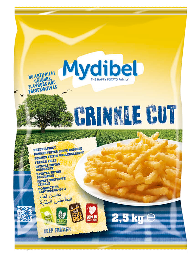  Khoai Tây Đông Lạnh Cắt Răng Cưa Hiệu Mydibel 2.5Kg 