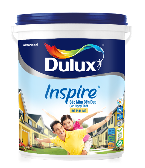 Dulux Inspire Ngoại Thất Sắc Màu Bền Đẹp Bề Mặt Mờ