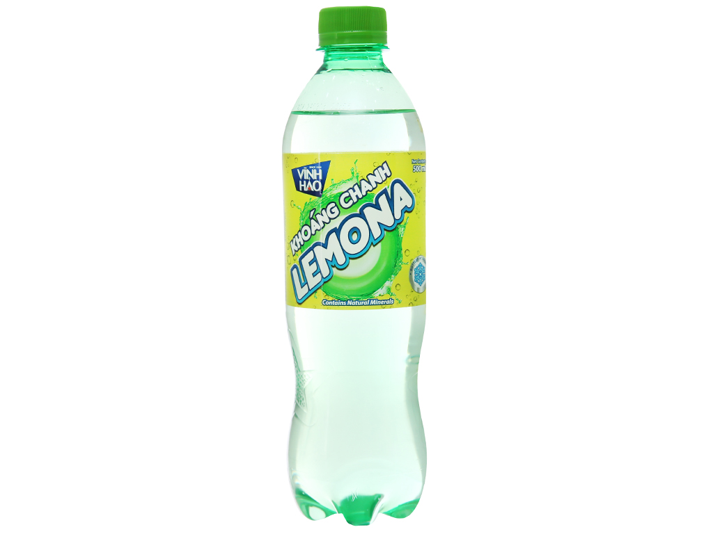 Nước khoáng có ga Vĩnh Hảo Lemona vị chanh 500ml